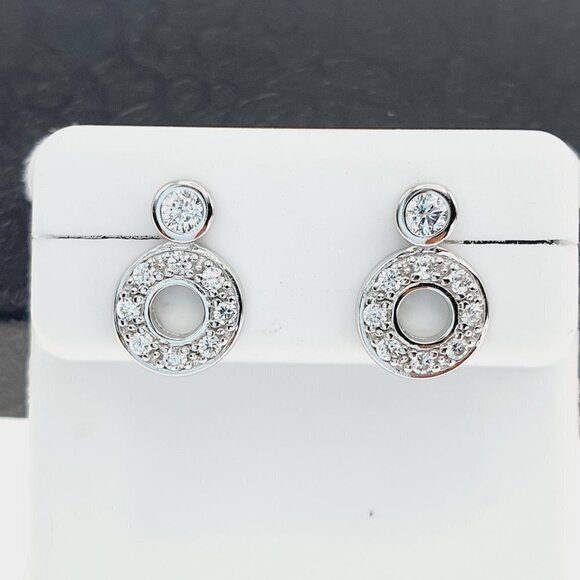 925 sterling silver luxury CZ earrings for women/girls, Best forRJUS2185 - Picture 3 of 11